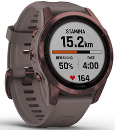 Garmin Watch Fenix 7S Sapphire Solar Dark Bronze Titanium D
