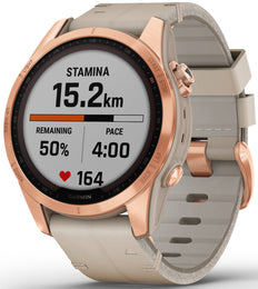 Garmin Watch Fenix 7S Sapphire Solar Rose Gold Titanium 010-02539-35