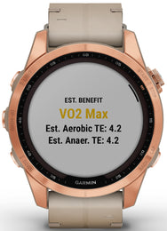 Garmin Watch Fenix 7S Sapphire Solar Rose Gold Titanium