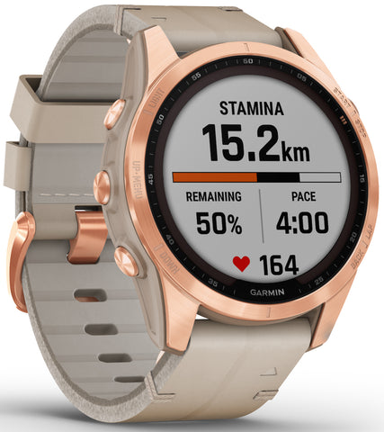 Garmin Watch Fenix 7S Sapphire Solar Rose Gold Titanium