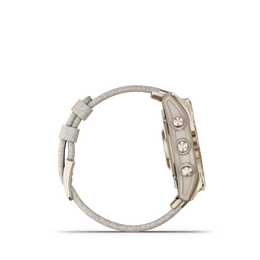 Garmin Watch Fenix 7S Sapphire Solar Cream Gold Titanium