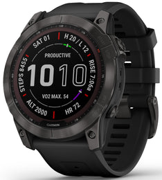 Garmin Watch Fenix 7X Sapphire Carbon Grey Titanium D