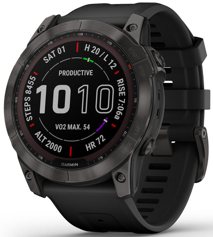Garmin Watch Fenix 7X Sapphire Carbon Grey Titanium D