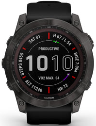 Garmin Watch Fenix 7X Sapphire Carbon Grey Titanium D