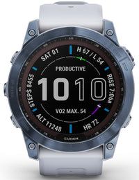 Garmin Watch Fenix 7X Sapphire Solar Whitestone Titanium