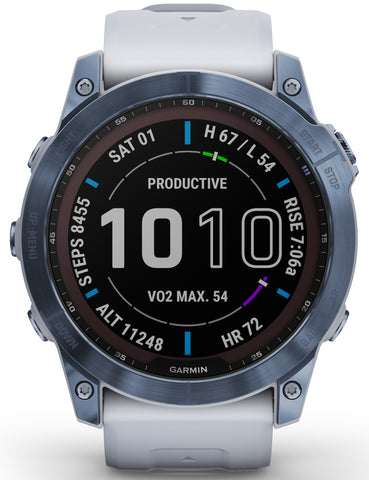 Garmin Watch Fenix 7X Sapphire Solar Whitestone Titanium