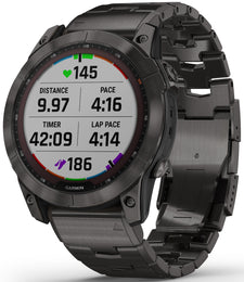 Garmin Watch Fenix 7X Sapphire Solar Carbon Grey Titanium