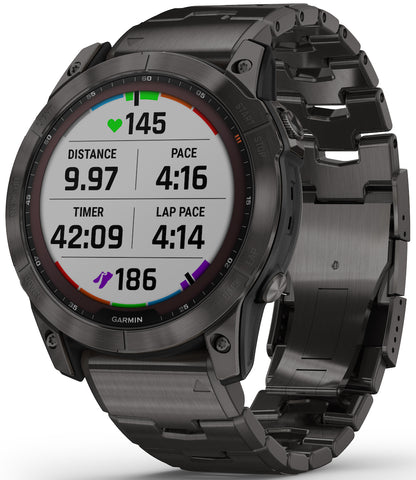 Garmin Watch Fenix 7X Sapphire Solar Carbon Grey Titanium