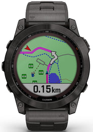 Garmin Watch Fenix 7X Sapphire Solar Carbon Grey Titanium