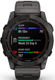 Garmin Watch Fenix 7X Sapphire Solar Carbon Grey Titanium