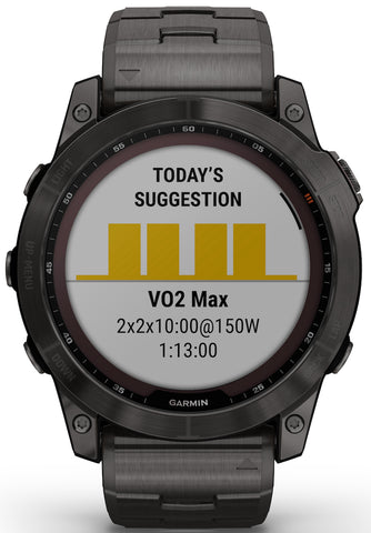 Garmin Watch Fenix 7X Sapphire Solar Carbon Grey Titanium