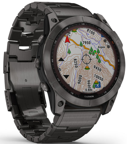 Garmin Watch Fenix 7X Sapphire Solar Carbon Grey Titanium