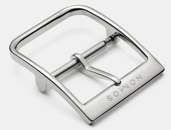 Nomos Glashutte Watch Lambda White Gold Sapphire Crystal