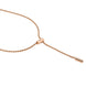 Fope Aria 18ct Rose Gold 0.01ct Diamond Adjustable Slider Necklace