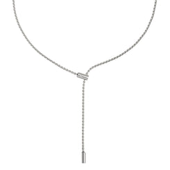 Fope Aria 18ct White Gold 0.01ct Diamond Adjustable Slider Necklace 891FR BBR.