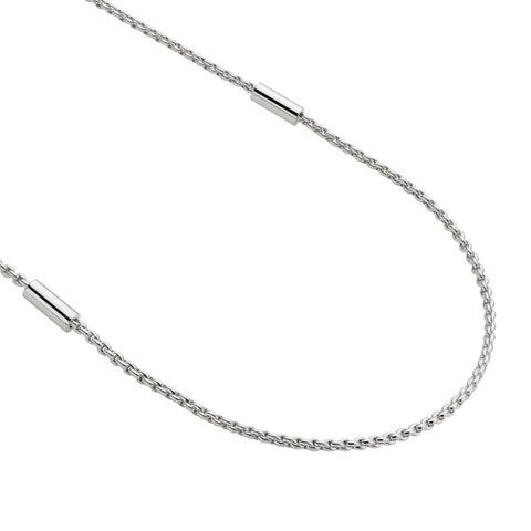Fope Aria 18ct White Gold 0.02ct Diamond Long Necklace
