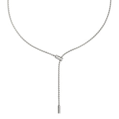 Fope Aria 18ct White Gold 0.11ct Diamond Adjustable Slider Necklace 890FR BBR.