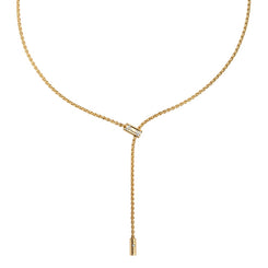 Fope Aria 18ct Yellow Gold 0.11ct Diamond Adjustable Slider Necklace 890FR BBR.