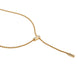 Fope Aria 18ct Yellow Gold 0.11ct Diamond Adjustable Slider Necklace