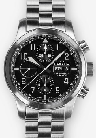 Fortis Watch Aeromaster Steel Chronograph 656.10.10 M