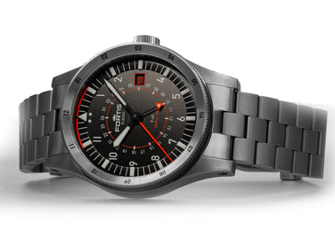 Fortis Flieger F-43 Triple GMT On Block Bracelet Watch