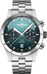 Fortis Watch Flieger F-43 Bicompax Petrol F4240008