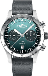 Fortis Watch Flieger F-43 Bicompax Petrol F4240009