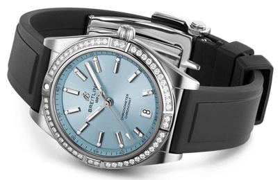 Breitling Chronomat Automatic 36 Ice Blue Diamond Watch