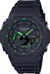 G-Shock Watch 2100 Utility Black Series Green GA-2100-1A3ER