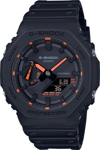 G-Shock Watch 2100 Utility Black Series Red GA-2100-1A4ER