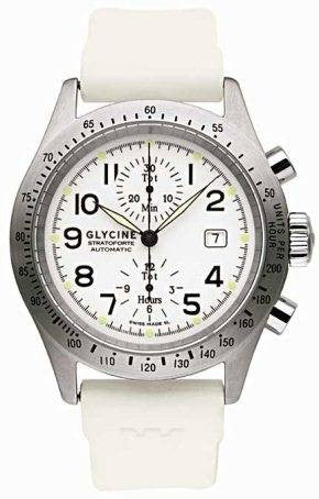Glycine Stratoforte Chronograph White D 3803.14T-DG1