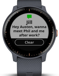 Garmin Watch Vivoactive 3 Music Granite Blue with Rose Gold