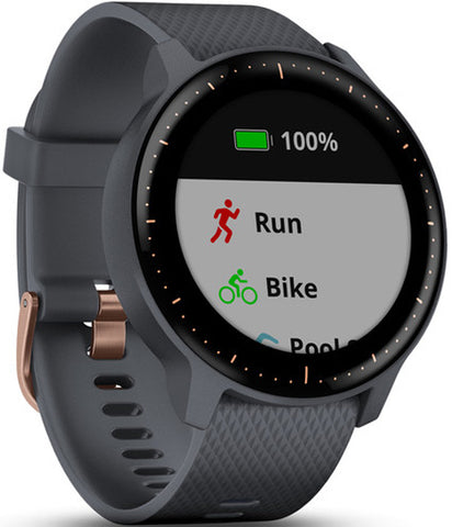 Garmin Watch Vivoactive 3 Music Granite Blue with Rose Gold