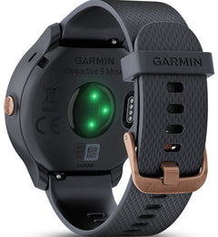 Garmin Watch Vivoactive 3 Music Granite Blue with Rose Gold