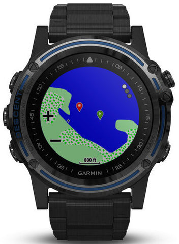 Garmin Watch Descent Mk1 Grey Sapphire Titanium DLC Titanium Band