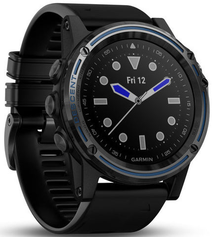 Garmin Watch Descent Mk1 Grey Sapphire Titanium Black Band D