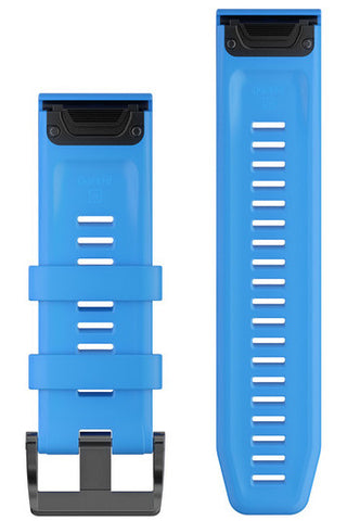 Garmin Watch Bands QuickFit 26 Amp Cyan Blue Silicone 010-12741-02
