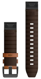Garmin Strap QuickFit 22 Chestnut Leather