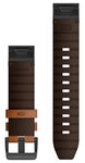 Garmin Strap QuickFit 22 Chestnut Leather