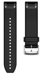 Garmin Watch Band QuickFit 22 Black Silver Silicone