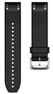 Garmin Strap QuickFit 22 Black Silver Silicone