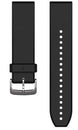 Garmin Watch Bands QuickFit 22 Black Silver Silicone 010-12500-00