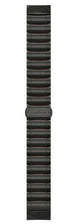 Garmin Watch Bands QuickFit 22 Hybrid Titanium Silicone Bracelet Carbon Gray DLC 010-12738-00