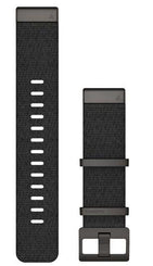 Garmin Watch Bands QuickFit 22 Jacquard Weave Nylon Heathered Black 010-12738-03