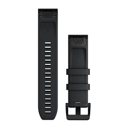 Garmin Watch Band QuickFit 22 Black With Black Stainless Steel Hardware