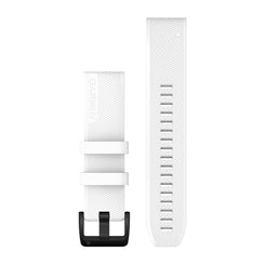 Garmin Watch Bands QuickFit 22 White With Black Stainless Steel Hardware 010-12901-01