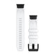 Garmin Strap QuickFit 22 White With Black Stainless Steel Hardware