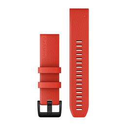 Garmin Watch Bands QuickFit 22 Laser Red With Black Stainless Steel Hardware 010-12901-02