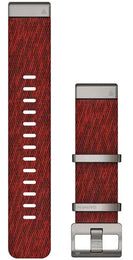 Garmin Watch Band QuickFit 22 Red Jacquard Weave