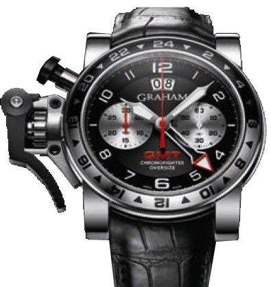 Graham Watch Chronofighter Oversize GMT Black 2OVGS.B39A.C118S